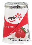 Yoplait Original strawberry yogurt 99% fat free Center Front Picture